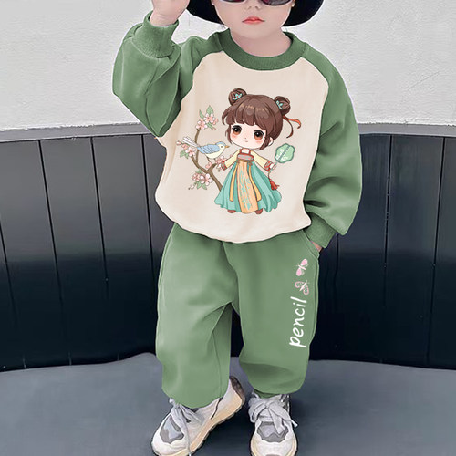 女童春秋卫衣两件套装