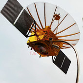 现货鹊桥中继卫星模型嫦娥四号五着陆器玉兔月号球车航天科普基地