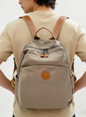 香港正品双肩背包尼龙布女2025新款六京城女士高档双肩包超轻通勤