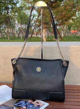 高级感真皮女包2025新款单肩包女轻奢大容量链条包包软皮托特包