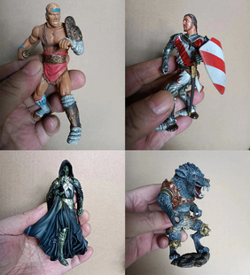 正版散货bbi 1:18中世纪古代兵人 圆桌骑士人偶手办玩具模型现货