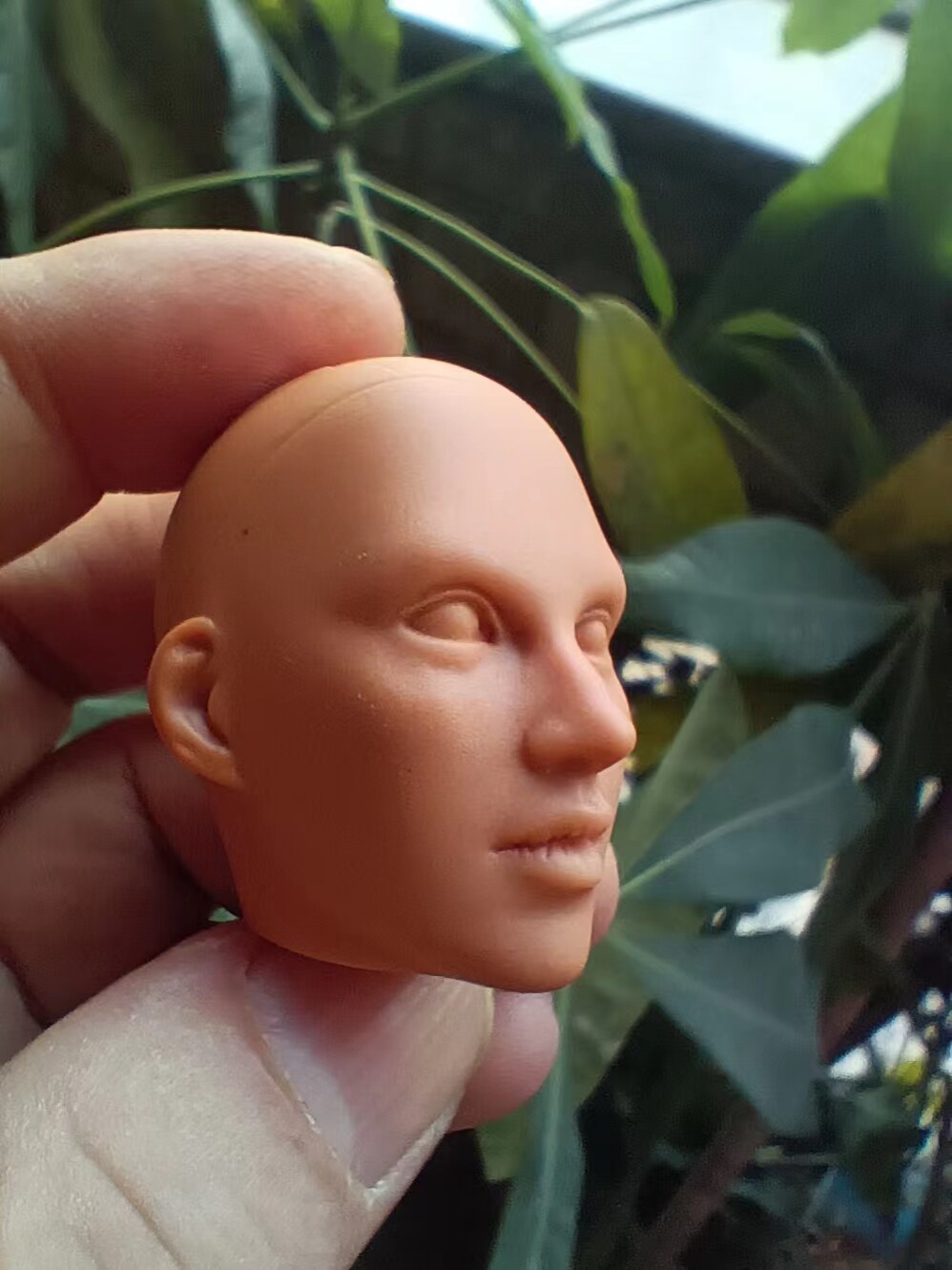 skynet 1/6 ladys mission 12寸女兵人头雕白模配件diy上色植发