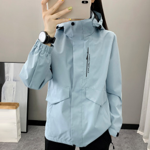 官方正品春夏新款户外防风防水冲锋衣男款登山服外套
