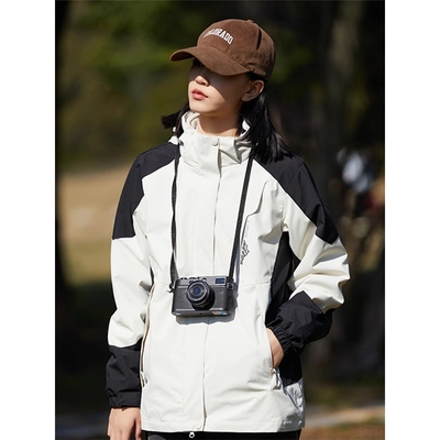 官方正品山系冲锋衣三合一男款防风防水加厚登山服女外套可拆卸工