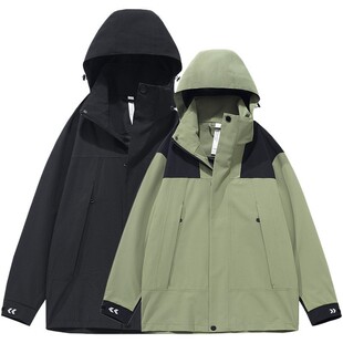 官方正品山系情侣冲锋衣男款防风防水夹克春秋户外潮牌钓鱼登山外
