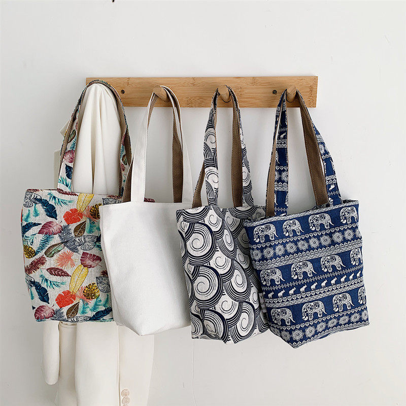 单肩手提小布包女棉麻日式百搭装手机腋下包水杯小伞通用帆布小众,箱包皮具/热销女包/男包,通用款女包,淘宝优惠券,粉丝福利购,淘宝优惠卷