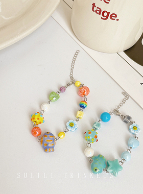 素里里女陶瓷日韩彩色