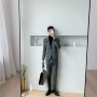 Bộ đồ vest nam hai mảnh phiên bản Hàn Quốc của xu hướng Slim của một chiếc cúc đơn giản phù hợp với thời trang váy cưới - Suit phù hợp quần kaki nam đẹp