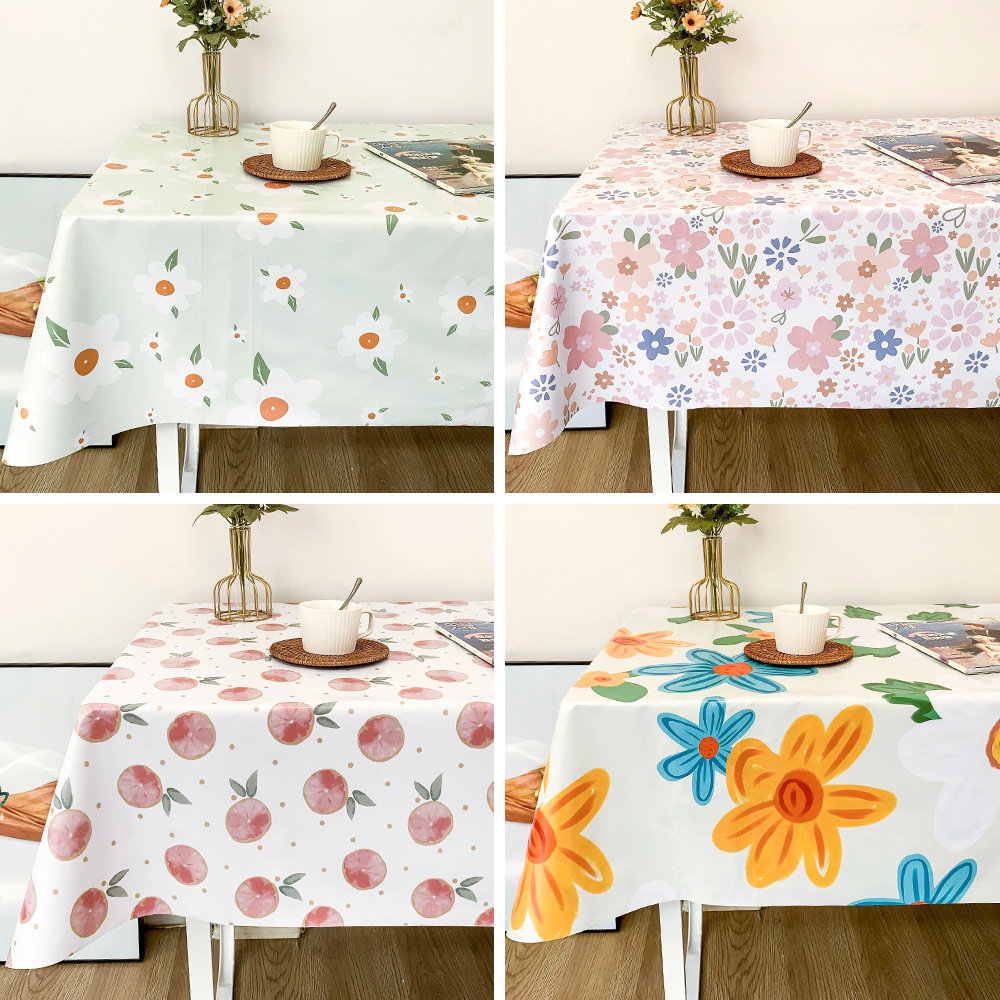 PVC桌布防水防油ins风桌布