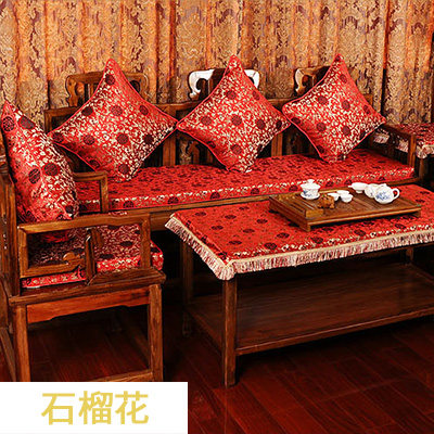 竹月阁红木沙发垫坐垫中式布艺沙发坐垫实木沙发垫含芯加厚可定做
