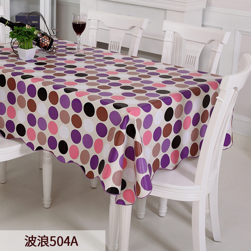 竹月阁田园桌布防水防油布艺免洗塑料餐桌布PVC桌垫台布防油