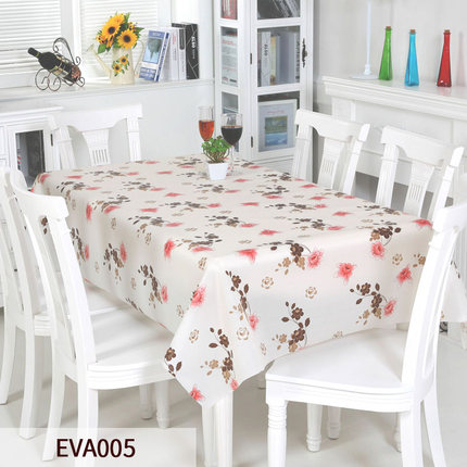 竹月阁环保桌布防水免洗EVA台布防油餐桌布桌垫几乎无味