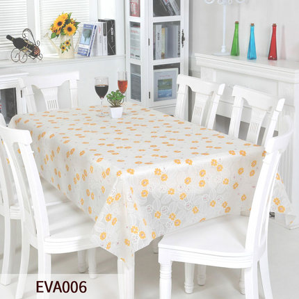 竹月阁环保桌布防水免洗EVA台布防油餐桌布桌垫几乎无味