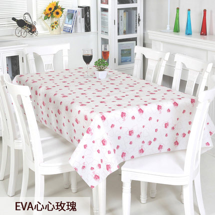 竹月阁环保桌布防水免洗EVA台布防油餐桌布桌垫几乎无味