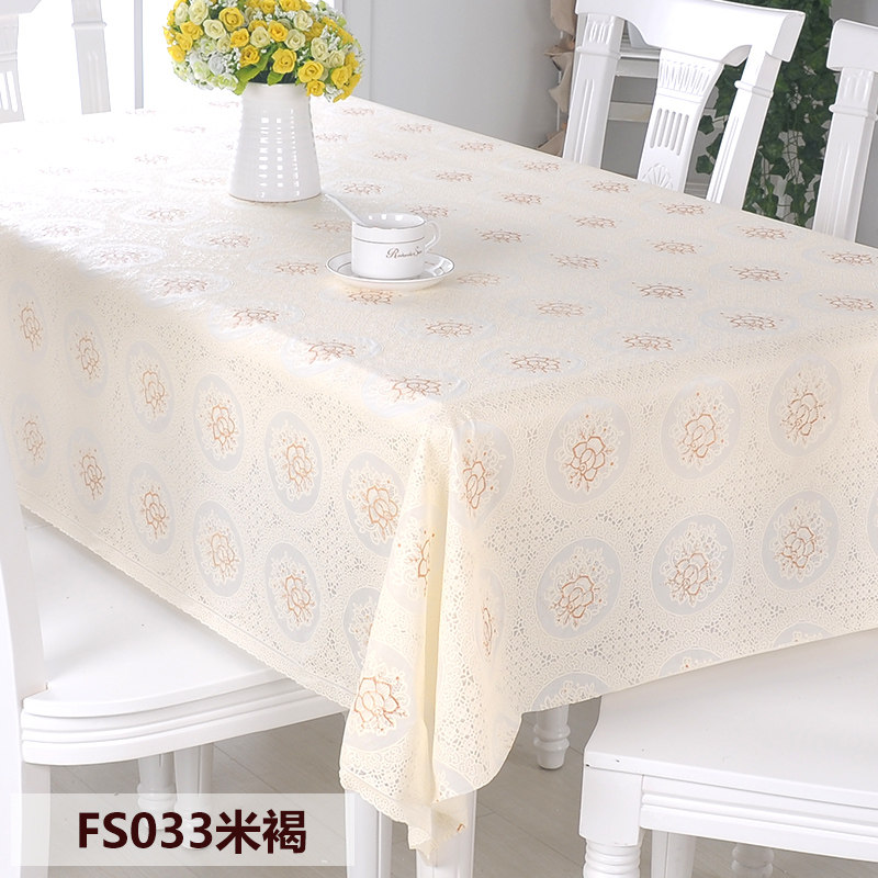 PVC田园桌布防水免洗塑料布艺餐桌布软玻璃台布防油桌垫茶几垫