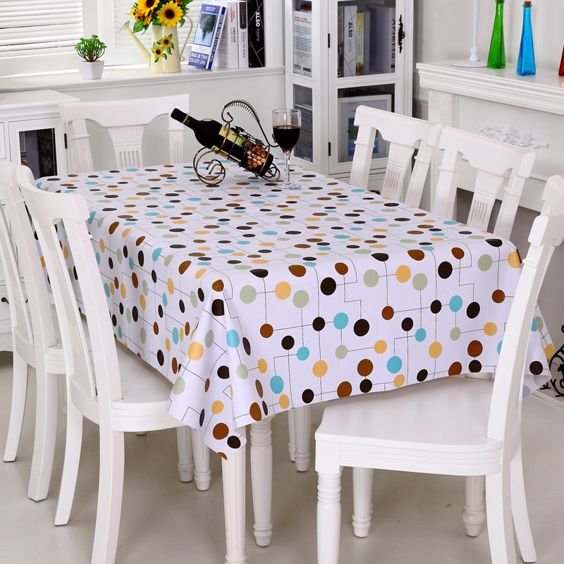 [抢]田园桌布防水布艺免洗塑料餐桌布PVC桌垫台布防油