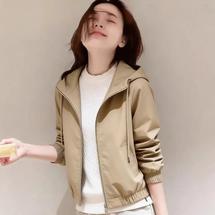 韩国2026春今年流行爆款 休闲风衣外套女 绝美休闲巨好看小个子短款