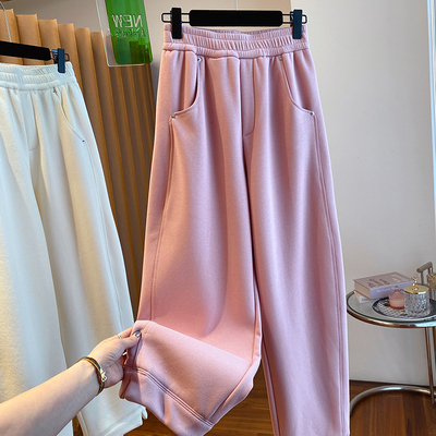 2025新款韩版卫裤宽松直筒加厚