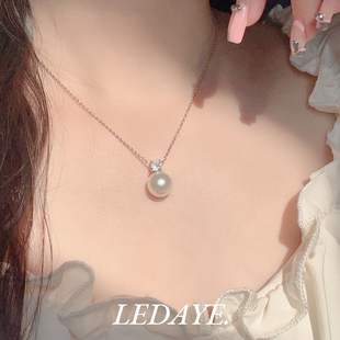 李大爷的店 经典戴妃耳钉项链套装简约小众设计感项链ins风百搭