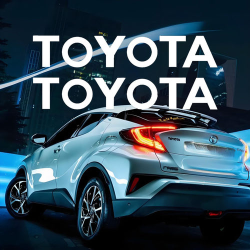 丰田车标贴TOYOTA字母贴纸