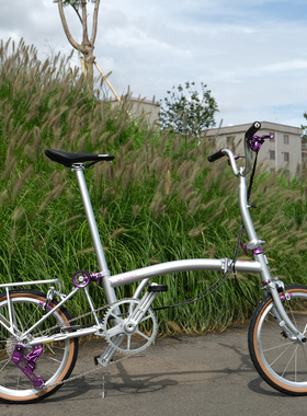 DAGGER国布小布折叠自行车7速中空一体牙盘推行349自行车CNC配件