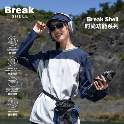 BREAKSHELL户外7A抗菌凉感T恤男