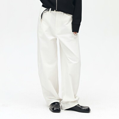 【董洁同款】oneup白色裤