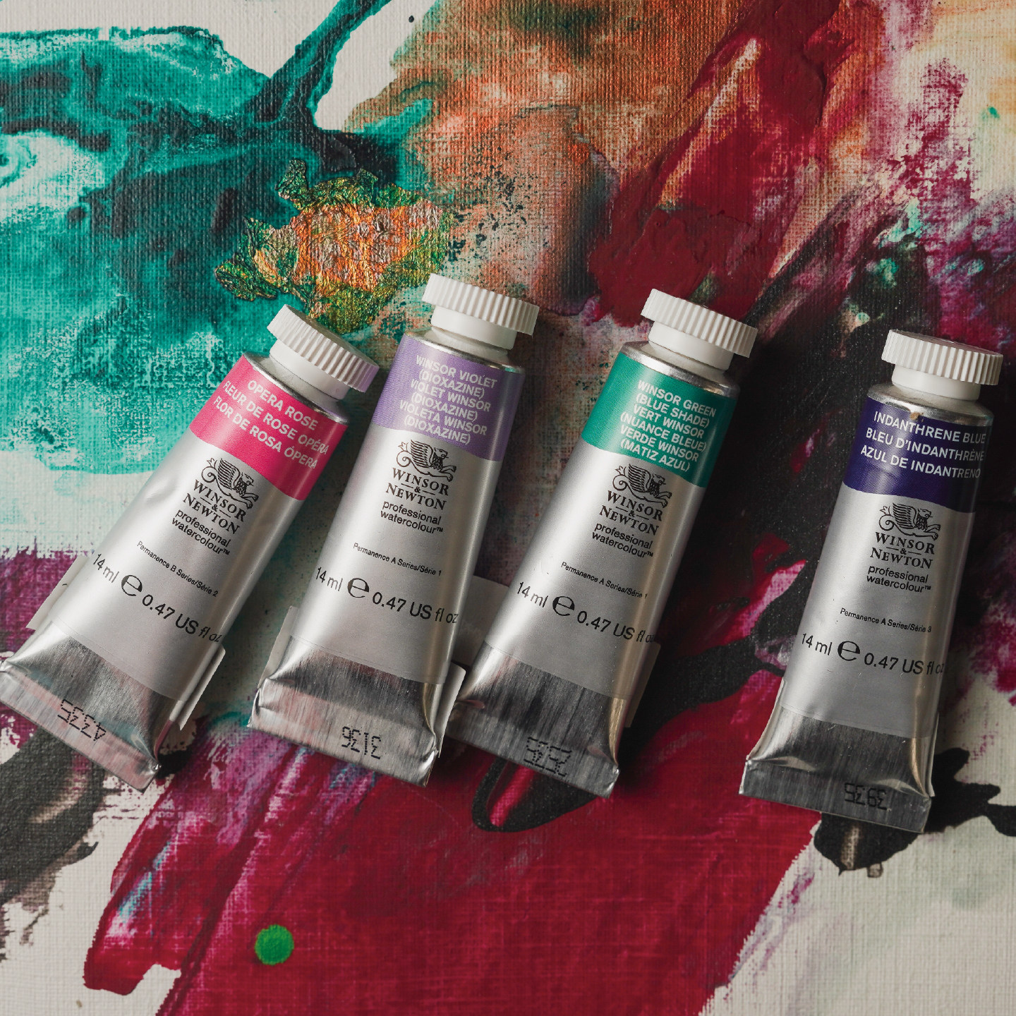 温莎牛顿艺术家水彩颜料进口温艺单支管状14ml大师级专业透明水彩