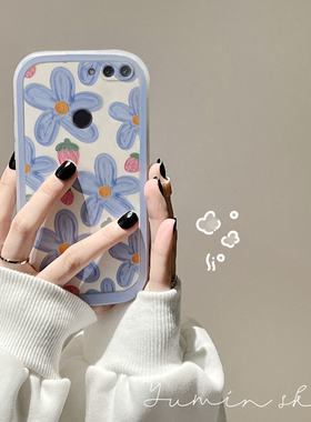 适用于华为nova2手机壳2s防摔硅胶全包nova2plus简约花朵男女新款