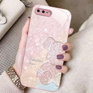 玻璃12 8plus手机壳iPhonex新款 13mini清新15Pro防摔14ProMax全包6s暴力熊14plus男女保护套 适用于苹果6