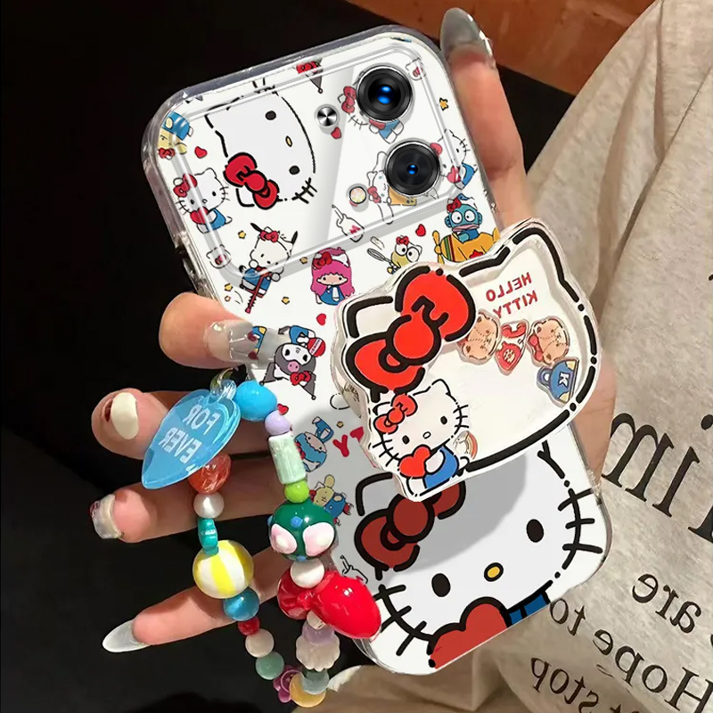 适用红米Note13RPro手机壳小米RedmiNote13R Pro5G保护套2311FRAFDC新款RPor软超薄全包防摔not女生kt猫支架