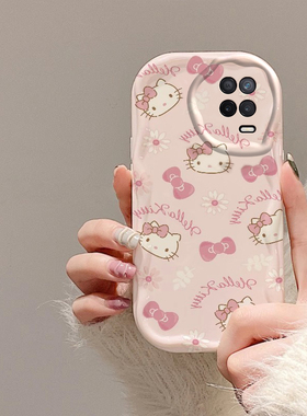 适用于realme真我V13手机壳RMX3041/3043保护套小猫咪新款OPPOV硅胶V135G全包opporea卡通防摔reaimev女生