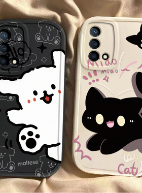 适用OPPOK9X手机壳OPPO新款K9X5G套OPPOKX09KX软OPK硅胶OPPK全包OPP0PP0PPO防摔PPOK高级感OPOPK男女黑猫白狗