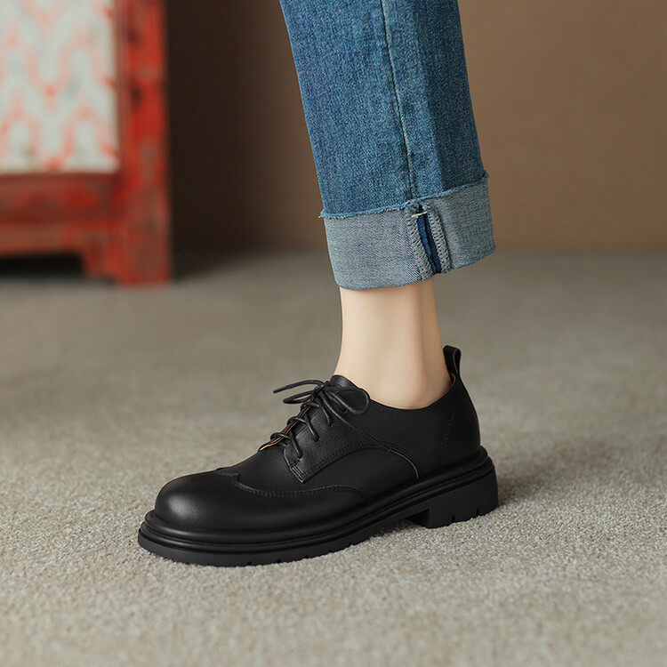 软皮英伦风小皮鞋女2023新款春秋百搭圆头系带单鞋中粗跟加绒女鞋,户外/登山/野营/旅行用品,登山鞋/徒步鞋,淘宝优惠券,粉丝福利购,淘宝优惠卷