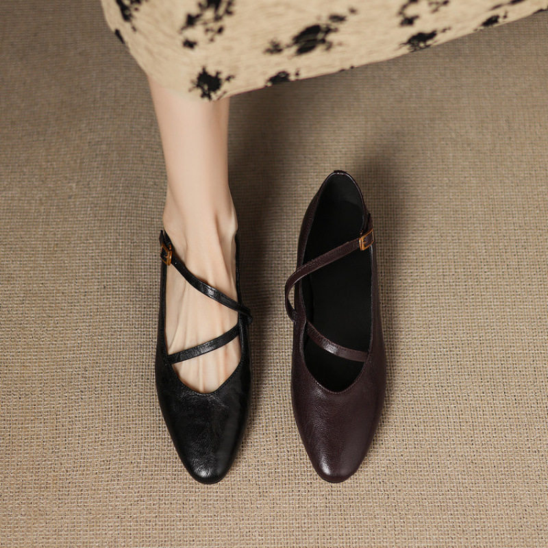 法式单鞋女平底2025春秋新款超软舒适晚风芭蕾鞋棕色复古玛丽珍鞋,户外/登山/野营/旅行用品,登山鞋/徒步鞋,淘宝优惠券,粉丝福利购,淘宝优惠卷