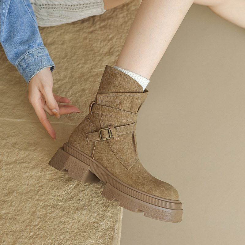 景行新款百搭真皮马丁靴女秋冬新款厚底帅气机车靴短靴女减龄单靴,户外/登山/野营/旅行用品,登山鞋/徒步鞋,淘宝优惠券,粉丝福利购,淘宝优惠卷