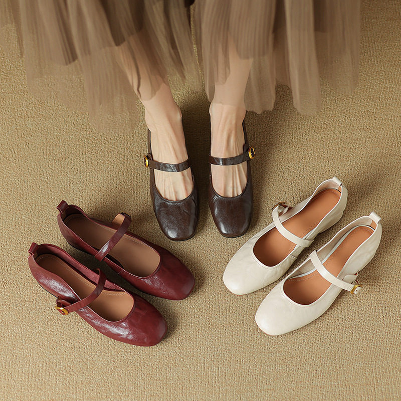 舒适不磨脚品质手工鞋圆头头层羊皮平底玛丽珍33-40软底小单鞋,户外/登山/野营/旅行用品,登山鞋/徒步鞋,淘宝优惠券,粉丝福利购,淘宝优惠卷