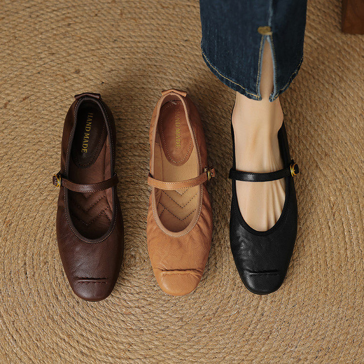 34-43大码巨软平底单鞋2025新款平跟玛丽珍女鞋子女鞋百搭,流行男鞋,马丁靴,淘宝优惠券,粉丝福利购,淘宝优惠卷