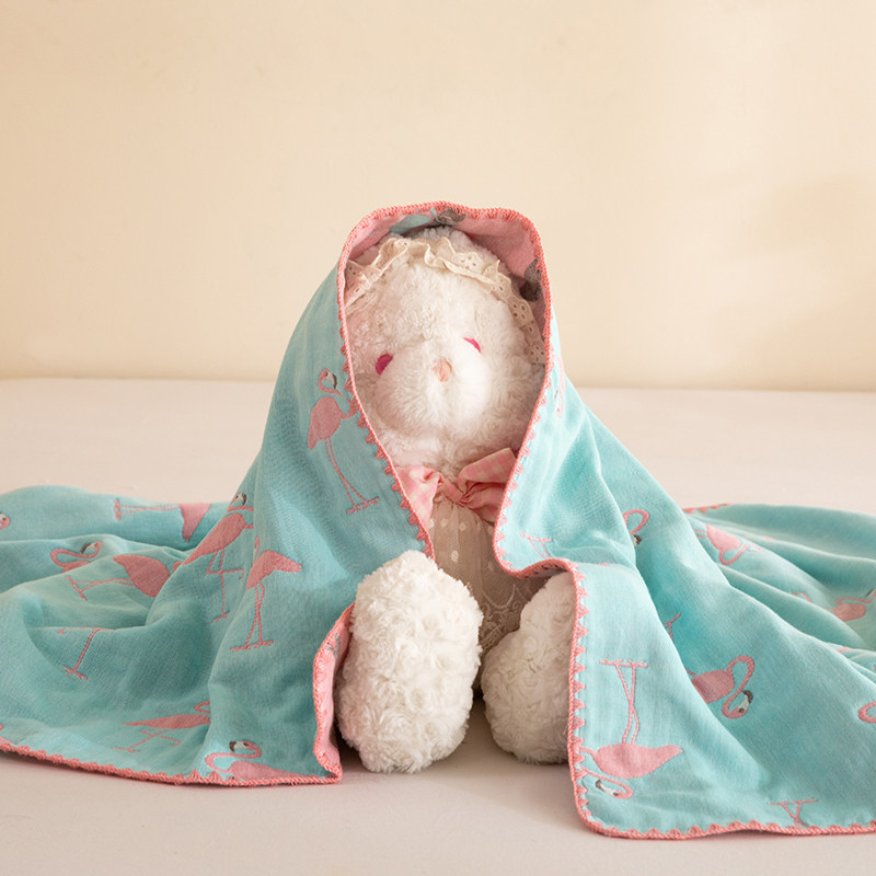 A类亲子全棉2米夏被六层纱儿童1.2毛巾被盖毯1米五单人浴巾婴儿毯