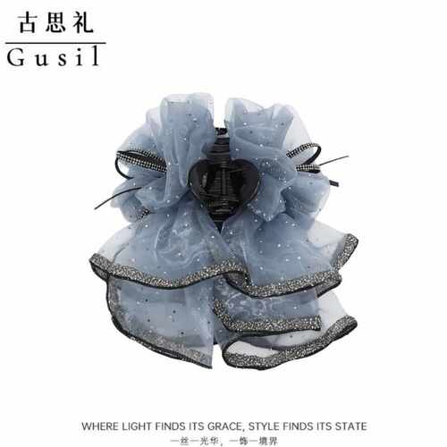 温柔气质氛围感蝴蝶结13cm抓夹LL0377