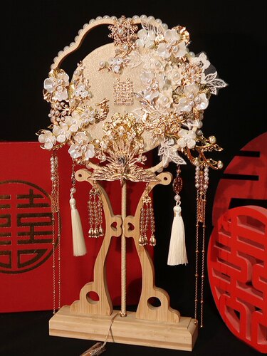 精品楠竹扇托新年扇架