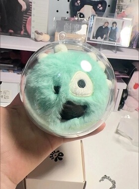 cortis bal烤蹄子收纳防尘展示娃包毛绒娃娃亚克力球保护壳透明