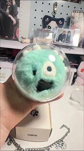cortis bal烤蹄子收纳防尘展示娃包毛绒娃娃亚克力球保护壳透明