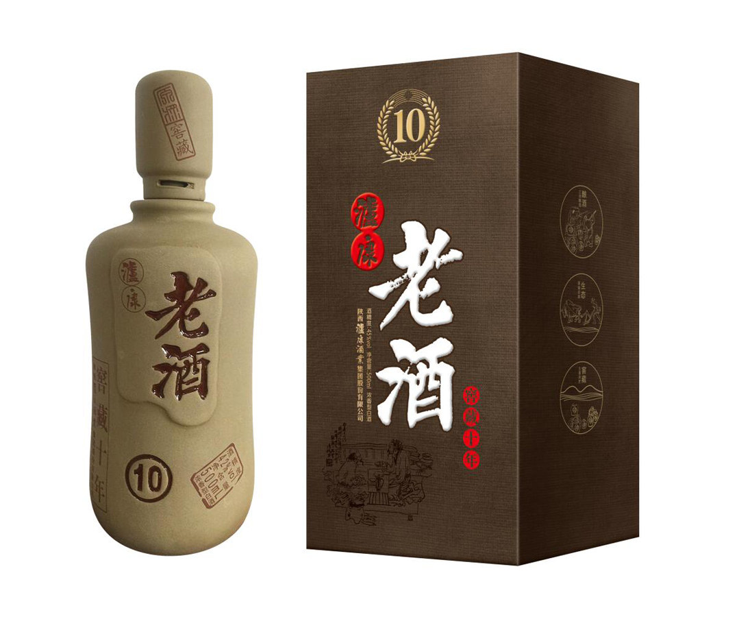 酒厂自营陕西安康42度泸康老酒十年500ml*6盒包邮浓香型白酒