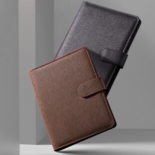 得力3151活页本笔记本 A5活页6孔仿皮本皮面本记事本日记本活动页