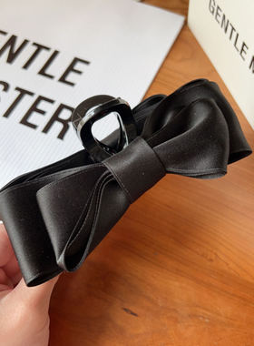 【13厘米】韩国东大门edito同款缎料多层蝴蝶结鲨鱼抓气质优雅