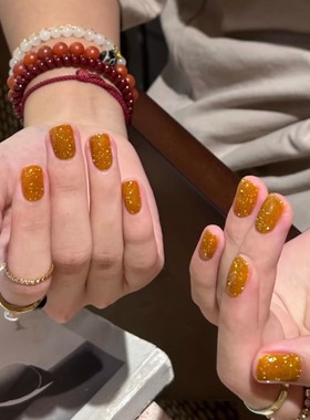 日本Enoi dIamond flash 碎钻胶 闪钻 甲油胶 F16 绝美招财黄