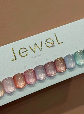 日本enoi甲油胶Jewel碎钻猫眼胶美甲流行mg211 mg214 mg218