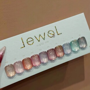 日本enoi甲油胶Jewel碎钻猫眼胶美甲流行mg211 mg214 mg218 mg210