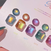 韩国mayour甲油胶水晶彩色猫眼晶石Beads新品